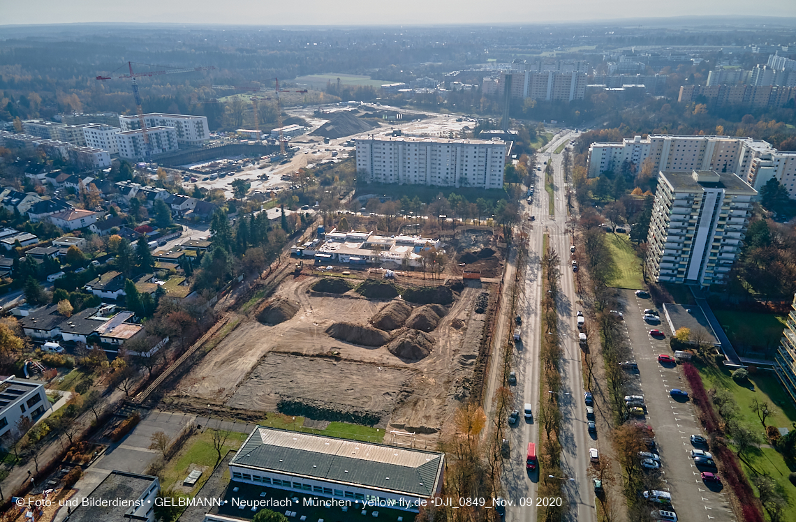 09.11.2020 - Baustelle Grundschule am Karl-Marx-Ring in Neuperlach